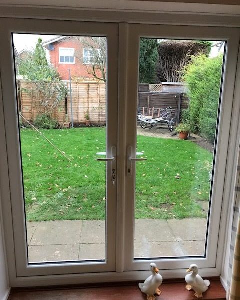 White uPVC French Doors