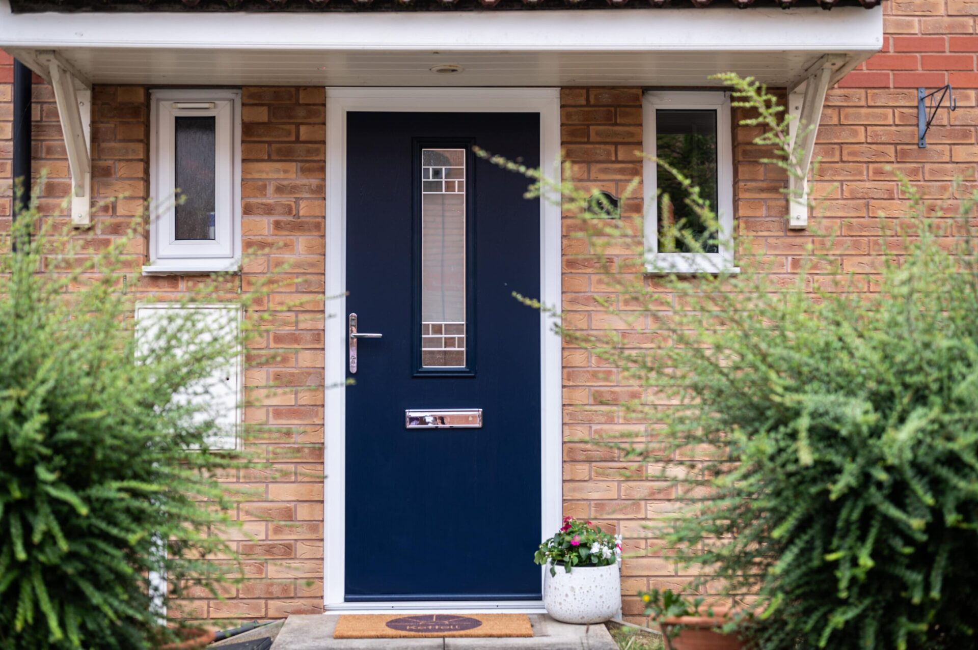 comp door composite door navy blue