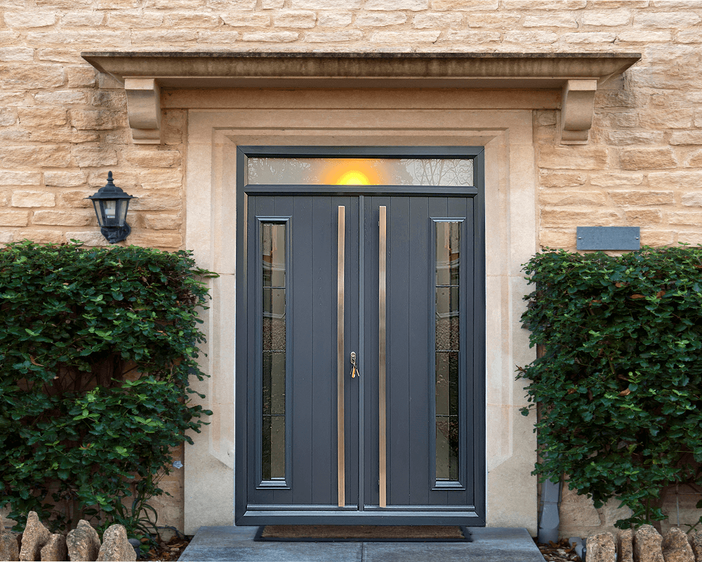 comp door composite door dark grey