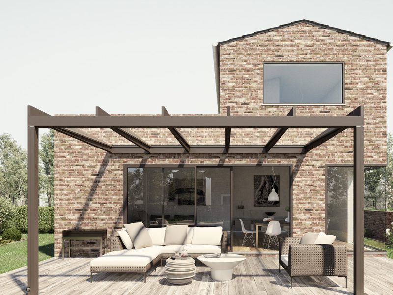 weinor Terrazza Pure – kubisches Terrassendach mit moderner Linienführung