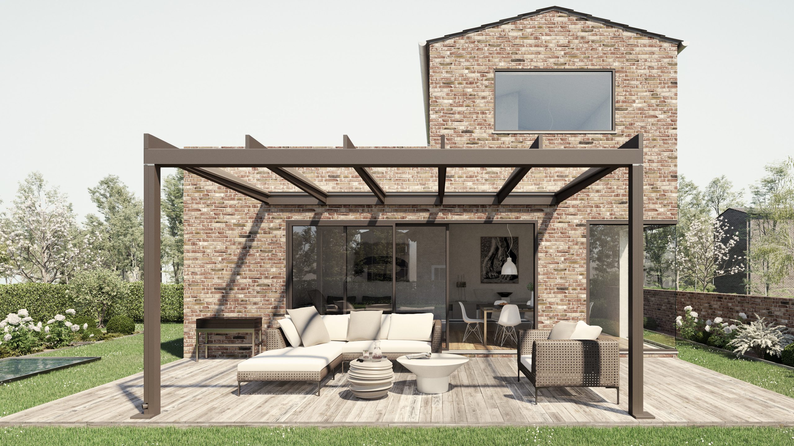 weinor Terrazza Pure – kubisches Terrassendach mit moderner Linienführung