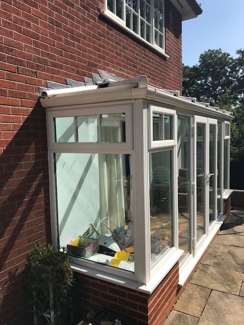 old conservatory extension